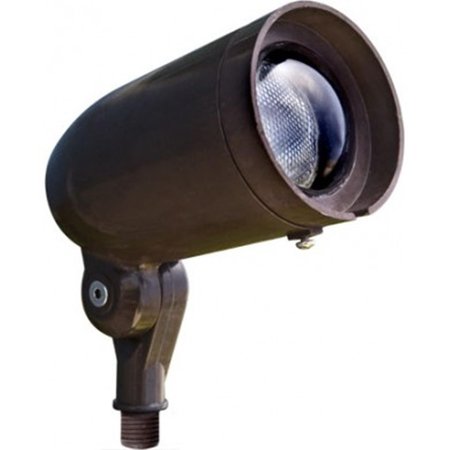 DABMAR LIGHTING 7W & 120V PAR20 3 LEDs Fiberglass Hooded Spot Light Bronze FG-LED22-BZ